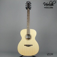 Veelah กีต้าร์โปร่ง 41" Acoustic Guitar 41" รุ่น VOSM VOMM พร้อมกระเป๋าสวย + ปิ๊ก 3 อัน + ประแจ