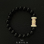 Leila Amulets ตะกรุด หล่อ นะอกแตก รุ่นแรก Baby Leila Collection 01 (พร้อมกำไลหินฟรีตามรูป)