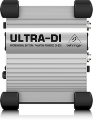 BEHRINGER ULTRA-DI DI-100  BATTERY/PHANTOM POWER SILVER