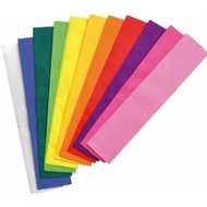 Crepe paper follows/decor colored art paper/sold per 1pcs&amp;5pcs