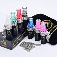 Hookah Tips Hookah Tips Arabian Hookah Tips Resin Pipe Silver-Plated Ring Buckle Hanging Chain Hooka