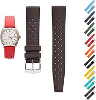 Quick Release Tropical Rubber Band For Breitling Watches, Replacement FKM Watch Band Straps For Seiko Watches - Multiple Colors