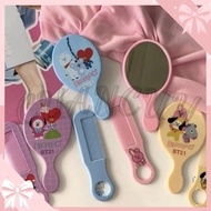Cuancuy - Cermin Sisir Set Karakter BT21 Sisir Kaca Mini BTS Korean Style Bangtan K-POP Kaca Dan Sis