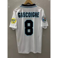 GASCOIGNE  jersey BECKHAM  jersey 1996 England  jersey SHEARER Top Quality Retro Soccer Jersey custo