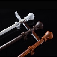 Rod langsir Single Layer Full Set Curtain Rod /  Aluminium Batang Langsir / Nano Silencer Rod Langsir Design Kayu