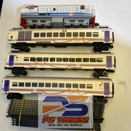 MESIN [ WITHOUT MACHINE ] INDONESIAN TRAIN TOY CC206 TRAIN SERIES CC203 LIVERY OCEAN BLUE EXECUTIVE 