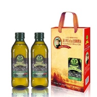 【Olitalia奧利塔】義大利 Giurlani特級初榨橄欖油禮盒組(500ml x 2瓶)(過年/禮盒/送禮)