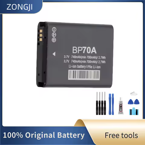 ZONGJI New Compatible Battery For AQ100 DV150F ES65 ES67 ES70 ES71 ES73 ES74 ES75 BP-70A EA-BP70A IA