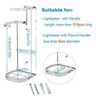 1pc Acrylic Clear Light Saber Stand Simple Sword Organizer For Exhibition Hall Restaurant Wall Mount