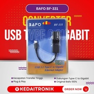 Converter USB 3.1 Type C To Gigabit LAN BAFO BF-331 BF331 Gigabit Ethernet Adapter 1000Mbps BF 331