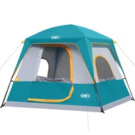 UNP 4-Person Tent, Portable Cabin Tent, Camping Tent 4-Person Easy Set Up, Waterproof with Top Rainf
