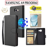 Flip COVER SAMSUNG A9 PRO 2016 LEATHER WALLET PREMIUM FLIP CASE Open Close CASING HP CASING FLIP CASE WALLET SAMSUNG A9 PRO 2016