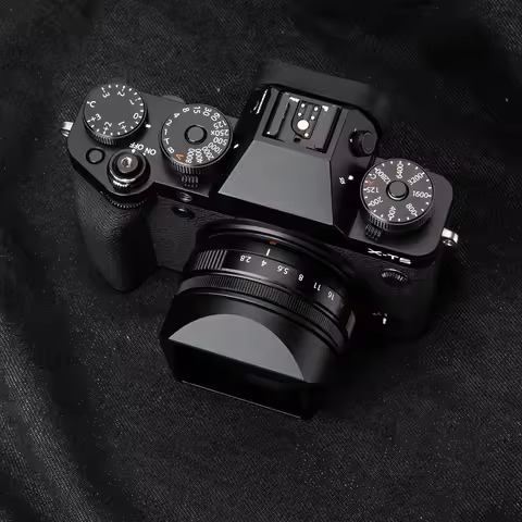 XF27F2.8 II Lens Hood with 39mm Adapter Ring for Fujifilm Fuji XE5 XF23mmF2.8 R WR XF27mmF2.8 II Met