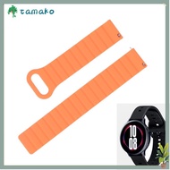 TAMAKO Quick Release Watch Band, 22mm Silicone Magnetic Smart Watch Band, Durable Two-tone Smart Wat