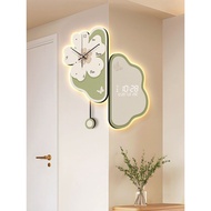 Simple Cloud Corner Wall Clock Living Room Corner Clock 2025 New Style Corner Clock Cream Style Two-