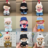 17cm labubu Baby Clothes Pop Mart labubu 3.0 Clothes Set Overalls Set-Doll Accessories