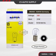 CS  1pc x NARVA 12V 1141 P21W Brake Indicator Signal Bulb 17635 BA15s 100% Original Car ready stock