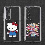 For Oppo RX17 R17 Pro R15 R11 R11s Plus A55 A36 A76 A96 A95 A98 A78 A58 A38 A18 A79 Find X3 X5 X6 X7 Pro K1 K3 K5 Hello Kitty Phone Cases protective protection casing cover