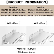 Wall Mounted Acrylic Wall Shelf Organizer