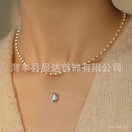 Mermaid Tears French Collarbone High-End Light Luxury S925Fashion AG Versatile French Bulldog Women'