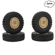 JPTOS 4Pcs/Set RC Tires, High Performance 70mm Diameter RC Car Wheels, Durable Rubber Replacement RC
