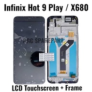 Original Infinix LCD Touchscreen Fullset+Frame Infinix Hot 9 Play/X680/X680b/X680C