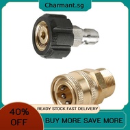 2pcs/Set Pressure Washer Adapters M22-14 mm Swivel to 3/8 inch Quick Connector