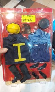 1/6 舊香港消防員服裝套裝  消防工字衣 (figure 專用 )T015