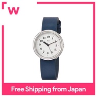 [นาฬิกาข้อมือ Seiko] นาฬิกา RIKI หน้าปัดสีขาวน้ำเงินสายหนัง AKQK448สุภาพสตรี