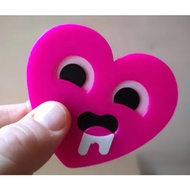The "horny heart" Emoji Valentine Fridge Magnet