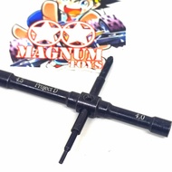 Multi tools project D (locknut 4.0, 4.5, m2 hex, m2 + screw)