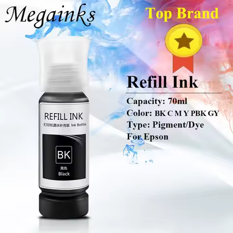 003 115 T502 T544 ET Refill Dye Ink for Epson L3110 L3100 L3101 L3150 L5190 L8160 L8180 ET-8500 ET-8