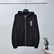 Erd Yi Yous Second Generation Cross Body Logo Letter Zipper เสื้อกันหนาว Hooded High Street คู่อินเท