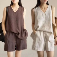 2-piece Set Clothes for Women Two-piece Short-sleeved Hoodied Sweater+short Pants
