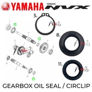 NVX 155 V1 / V2 GEARBOX / TRANSMISSION OIL SEAL & CIRCLIP 💯ORIGINAL YAMAHA