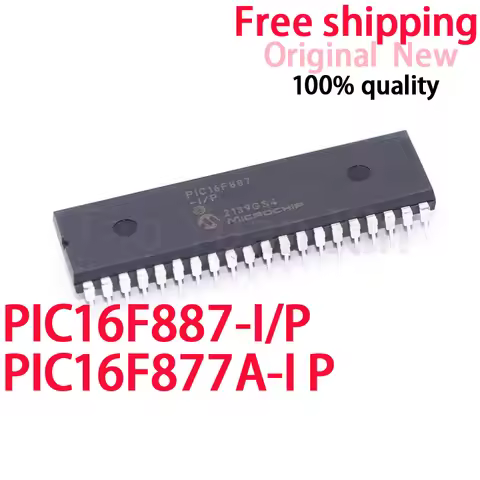 (1piece)100% New PIC16F887-I/P PIC16F877A-I/P PIC16F887 PIC16F877A DIP-40 Chipset