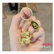 GANTUNGAN CHINESE NEW YEAR DRAGON KEYCHAIN CAR KEYCHAIN GOLDEN DRAGON KEYCHAIN - DY30