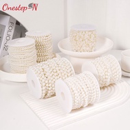 5M PEARL LINE Chain Gift Flower Birthday Bunga Hadiah Cake DIY Pelamin Wedding Decor Beads Brides Ac