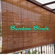CIQ Bamboo blinds tahan panas hujan / outdoor blind / curtian roll up / buluh natural bidai