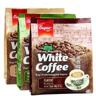 【團團】馬來西亞進口咖啡 Super超級榛果3合1原味炭燒2合1不加糖速溶白咖啡