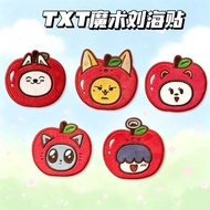 TXT Soobin Yeonjun Beomgyu Apple Velcro Song Meow Bangs Sticker Hwangchoon Fragmented Hair Arrangeme