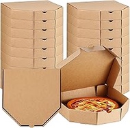Tioncy 36 Pack 8 x 8 x 2 Inch Pizza Box with Bevel Edge Grease-resistant Corrugated Cardboard Pizza 