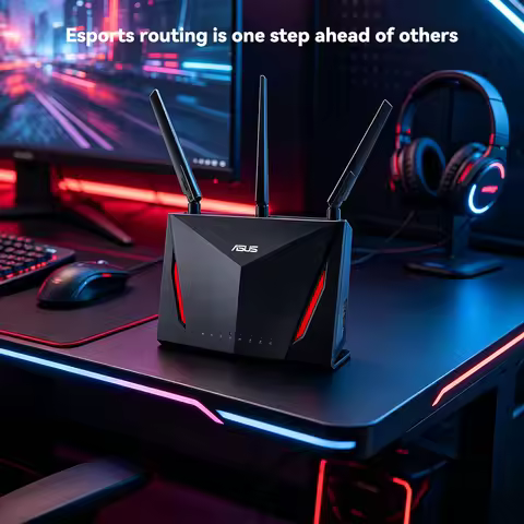 Asus RT-AC86U Router Gigabit Aimesh Networking Dual band WIFI Wireless PS Esports AC2900M