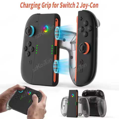 Charging Grip for Switch 2 Joy-Con 2 Controller Handle Stand for Switch2 Joy-Con2 Gaming Accessories