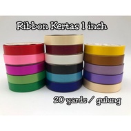 1 inch Ribbon PP /Reben PP Plastik 20yards/gulung