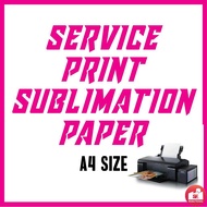 Service Print Paper Sublimation Paper A4 Size