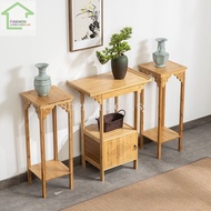 Bamboo New Chinese Style Console Tables Modern Minimalist Entrance Cabinet Side View Console Altar Hotel Wall a Long Narrow Table Small Apartment Jeo3