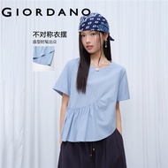 GIORDANO WOMEN Women Gathered Shirt 18346610