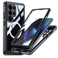 For Samsung S25 Ultra S24 Plus S23 FE IP54 Waterproof Dual Layer Phone Case Dropproof Dustproof Magn