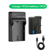 PUANTES EN-EL15/EN-EL15C แบตเตอรี่ + ช่องเดียวเครื่องชาร์จ USB จับคู่กับ Nikon Z5 Z6 Z6III ZF7100 D7